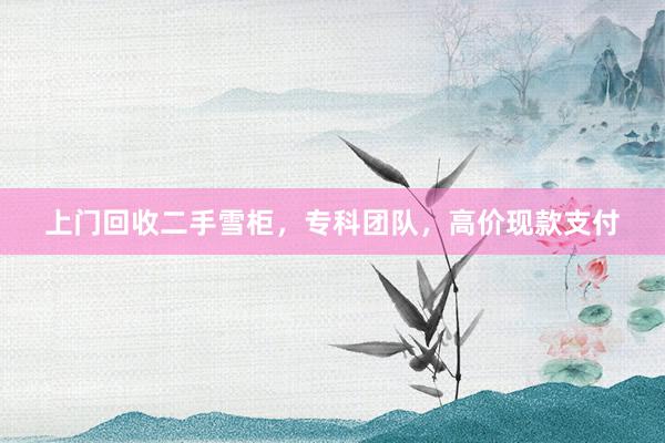 上门回收二手雪柜，专科团队，高价现款支付